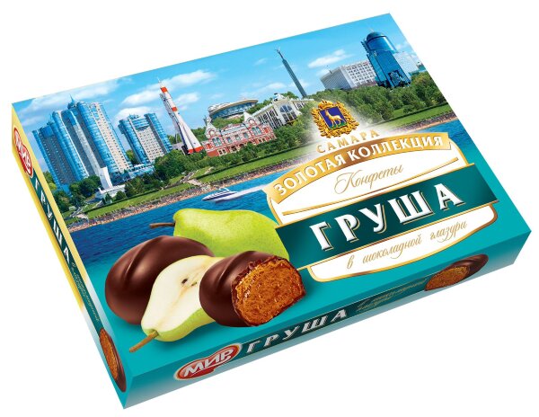 №2 КФ МИР Груша в шоколадной глазури 160г  в Ульяновске