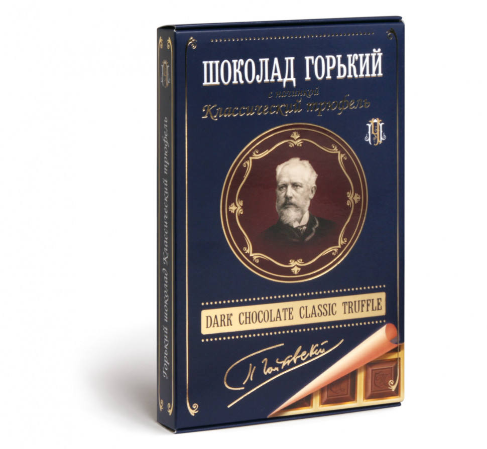  Фабрика Томер  Горький шоколад ТРЮФЕЛЬ классический (Чайковский), 112г в Ульяновске
