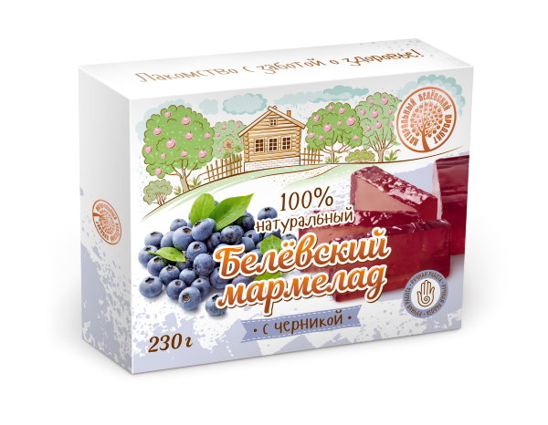 №2 Мармелад белевский "Черника" 230г в Ульяновске