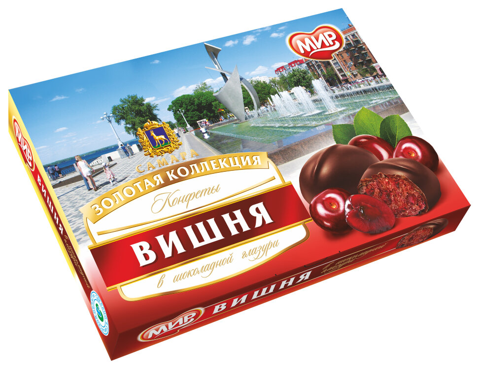  КФ МИР Вишня в шоколадной глазури 160г в Ульяновске