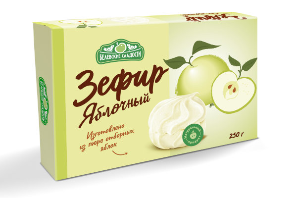 №2 Зефир белевский "Яблочный" 250г в Ульяновске